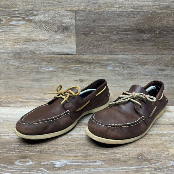 Sperry top Sider Authentic 2-Eye Classic Brown 0195115 Men\'s Size 13M